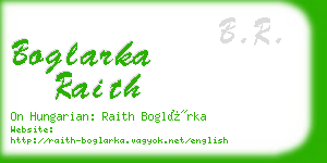 boglarka raith business card